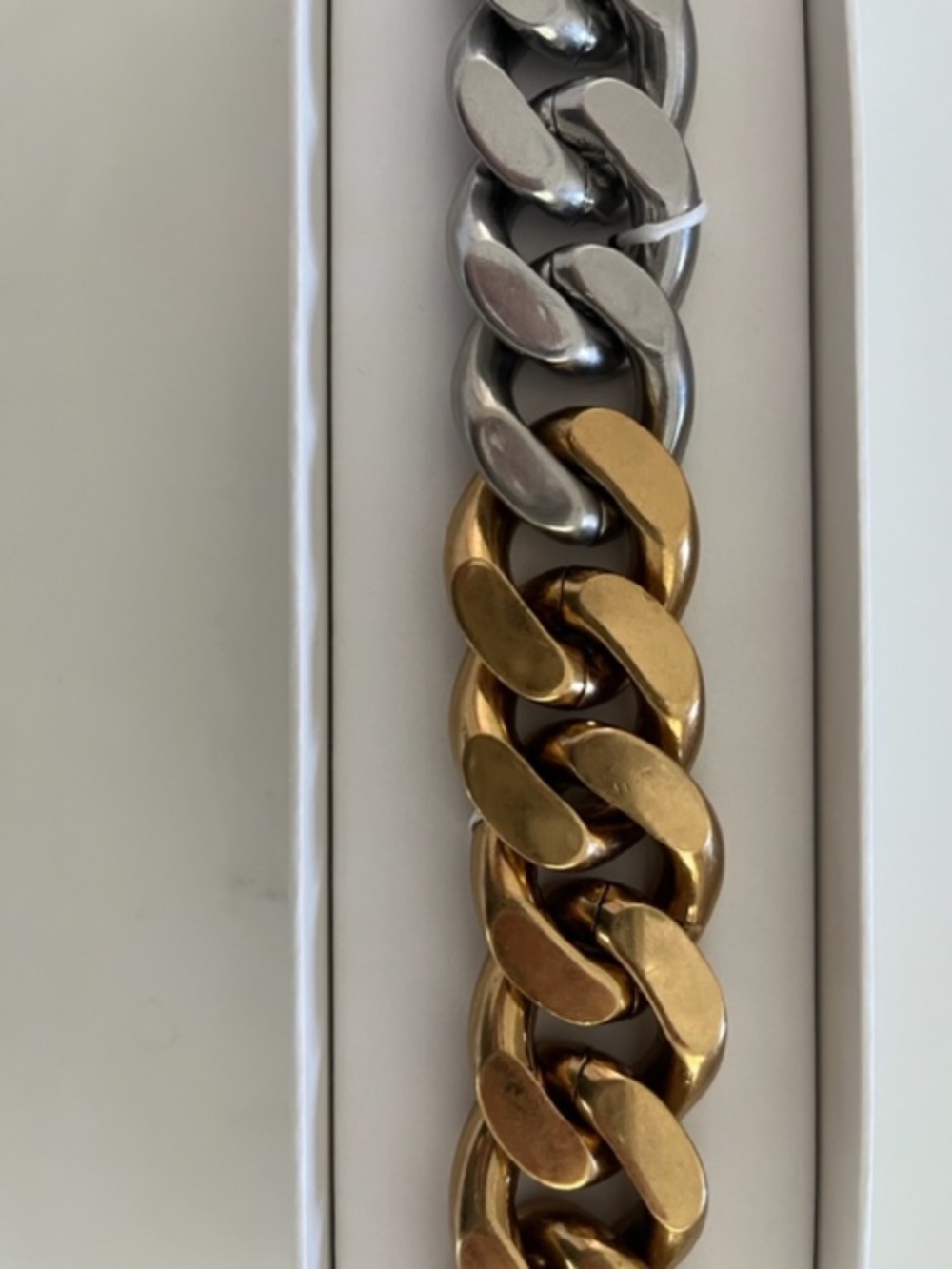 Stella McCartney X H&M Two-Tone Chunky Chain Bracelet M/L Sold out